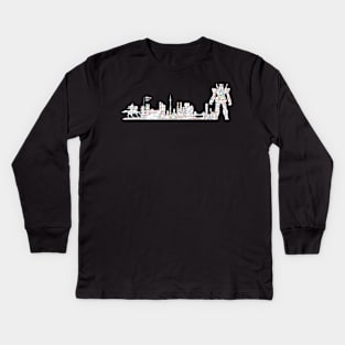 Tokyo japan skyline subway map Kids Long Sleeve T-Shirt